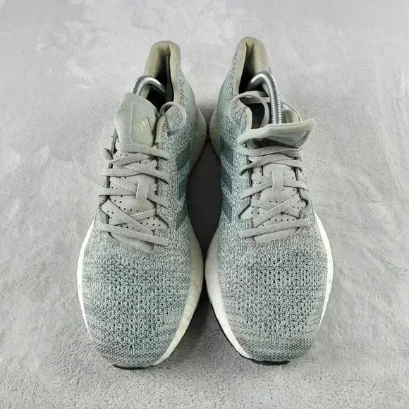 Adidas Pure Boost Running Ash Silver Raw Green B75672 Women Size 10 - Picture 3 of 6